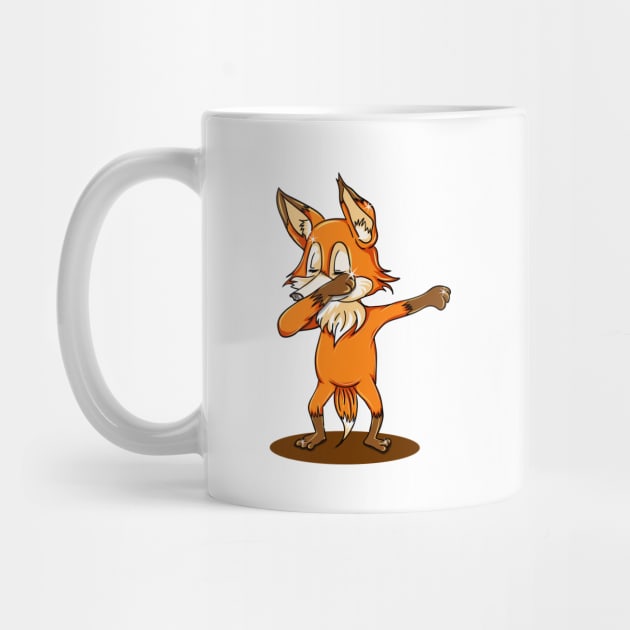 'Dabbing Dancing Fox' Funny Dabbing Animal Gift by ourwackyhome